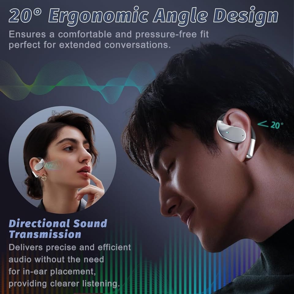 YYK-Q39 AI Earphones, Bluetooth 5.4 Sports Headset with Noise Cancelling Earbuds - Univercell