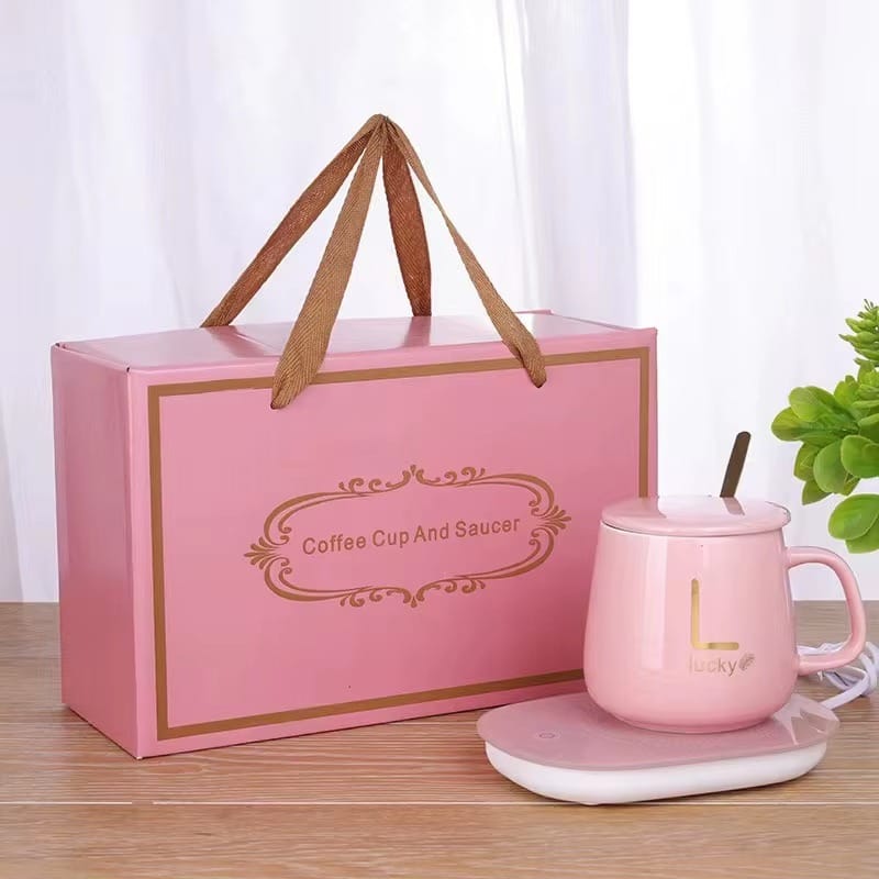 USB Ceramic Cup Mug set-Constant Temprature Cup with Heating Coaster - Univercell