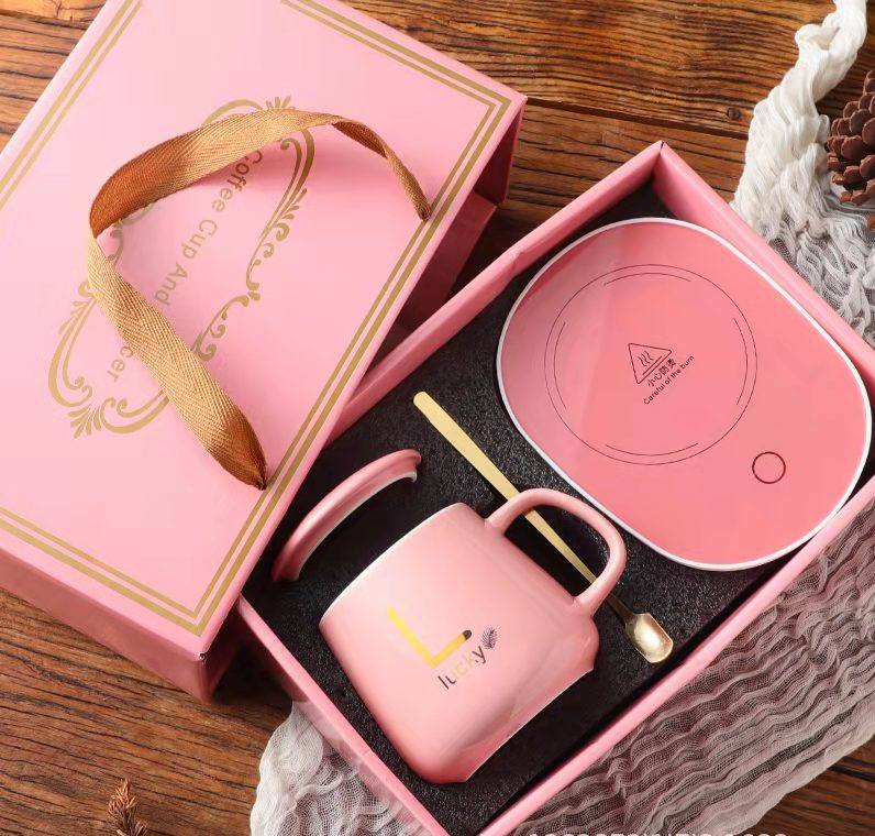 USB Ceramic Cup Mug set-Constant Temprature Cup with Heating Coaster - Univercell