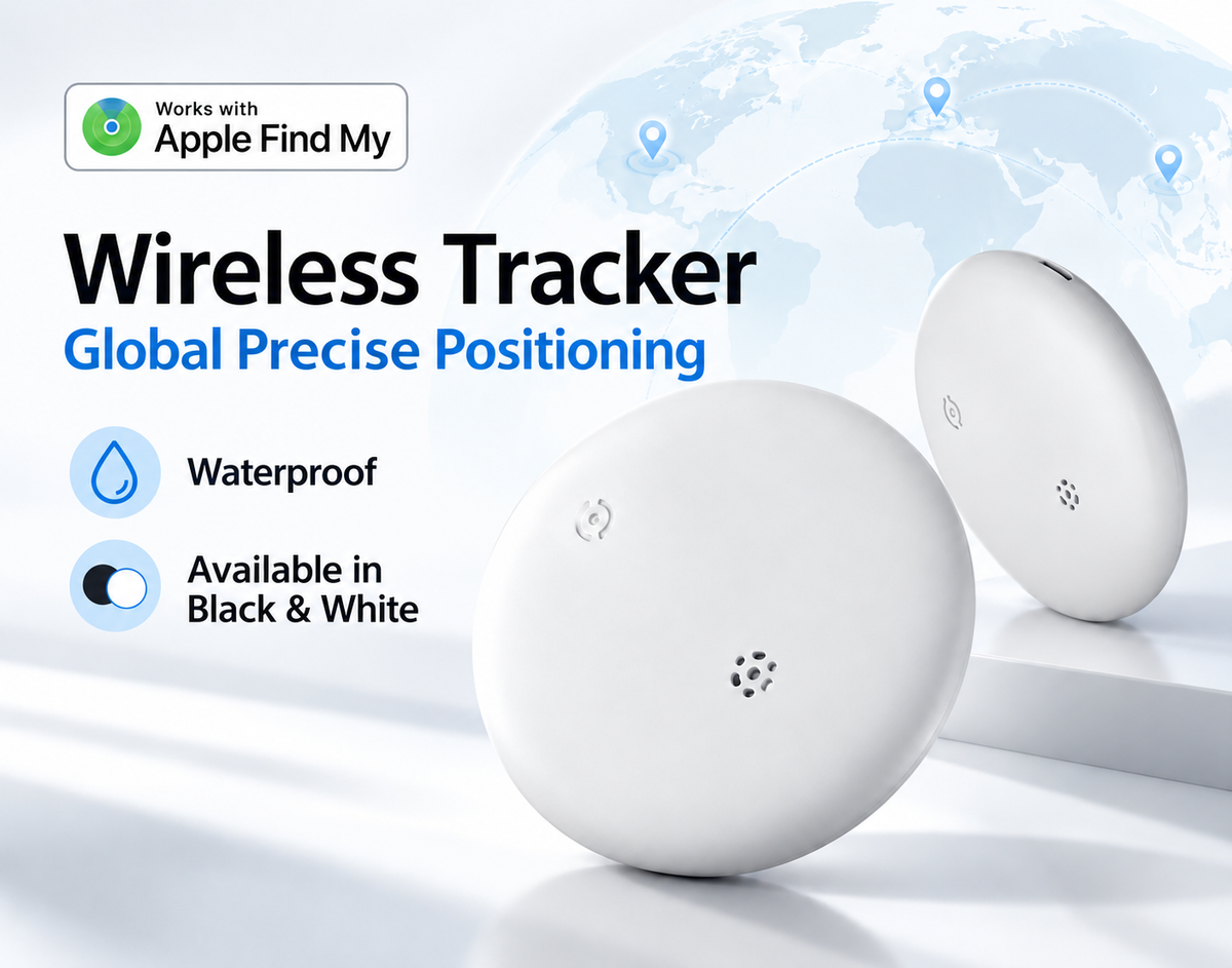 Apple Find My Compatible Wireless Smart Tracker Tag for Keys, Bags & Pets