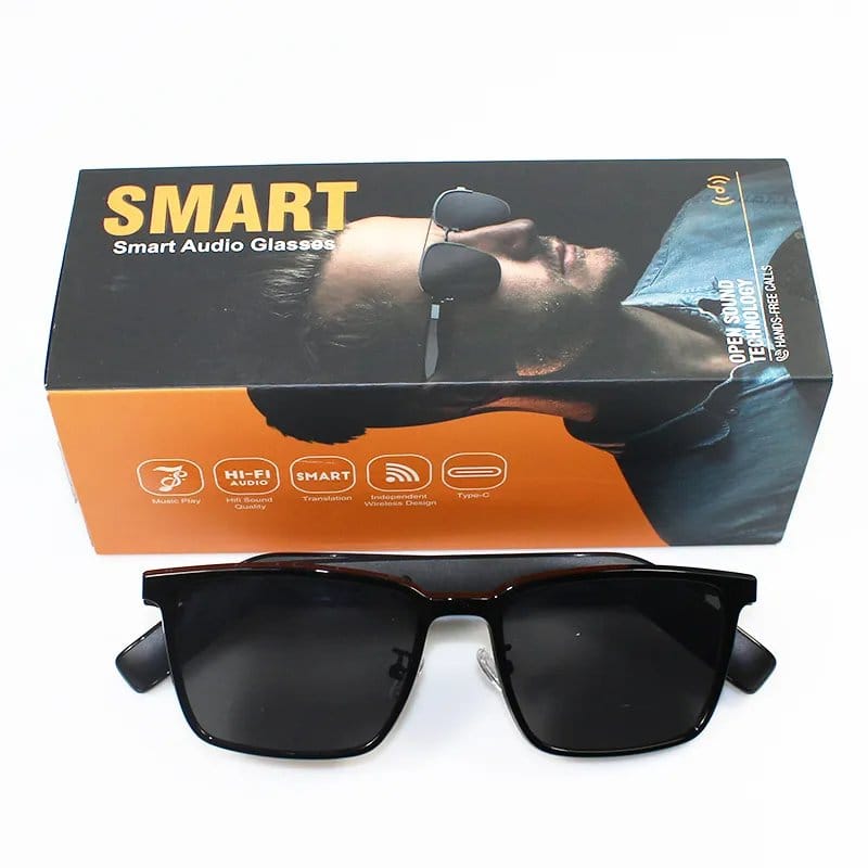 AI Smart Bluetooth Glass with Music Speaker, UV Protection - For Travel & Business - Univercell