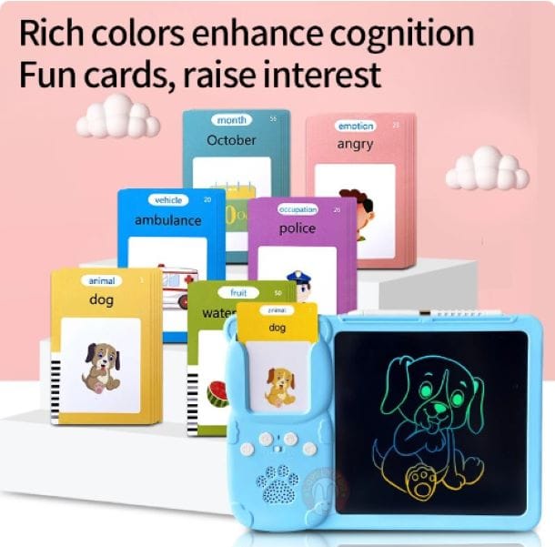 255 Talking Flash Cards & Writing Tablet 2-In-1, Kids Toddler Flash for Kids - Univercell