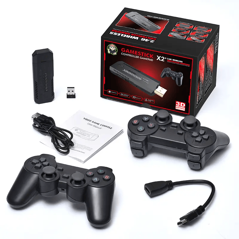 X2 Plus 35K Games 64Gb + 2x Controllers - Univercell