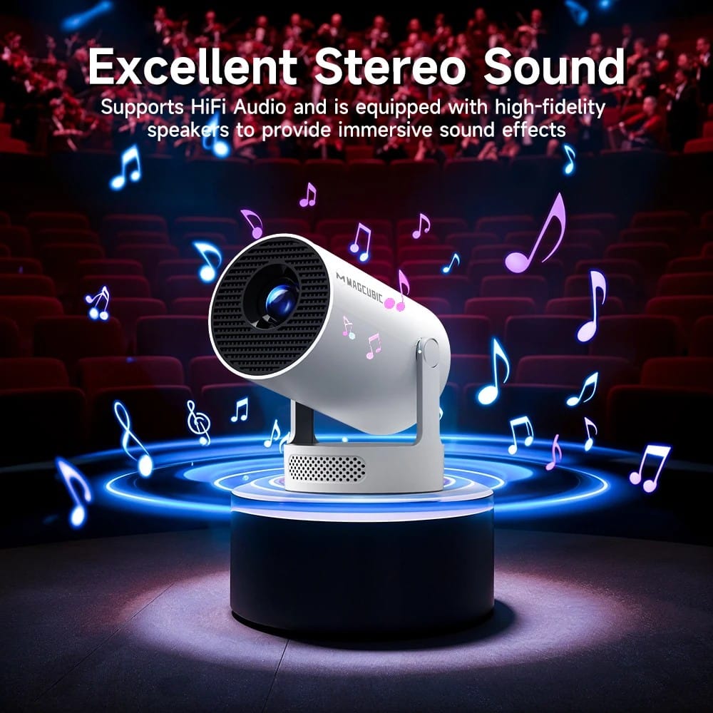 New 2026 Upgraded Magcubic 8K HY300 Pro+, Projector 290 ANSI Android 14, 40% Higher Brightness - Univercell