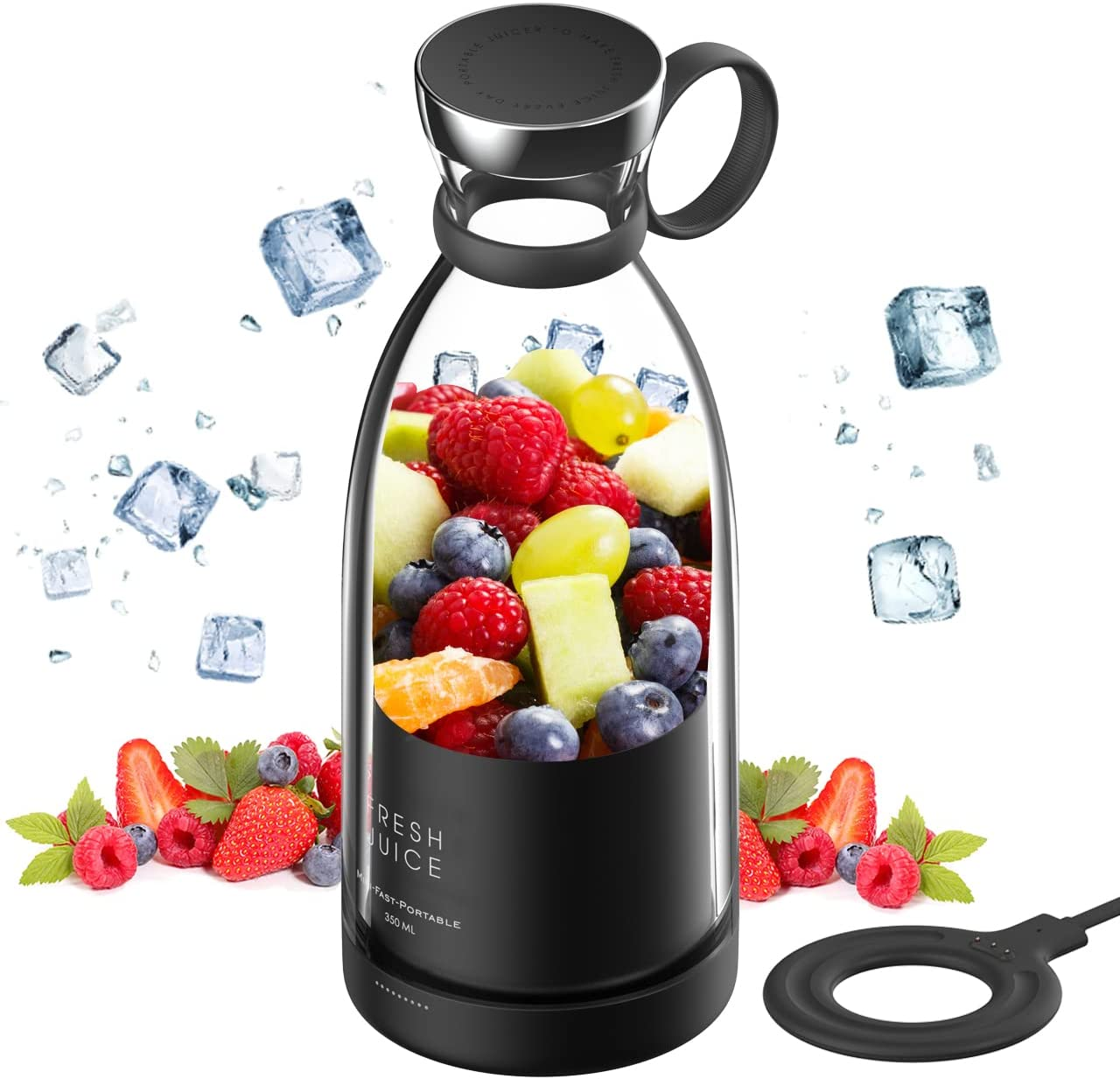 Blender Smoothie Makers, 350ml Portable Mixer Mini Personal Mixer Fresh Juice Mixer 1400mah - Univercell