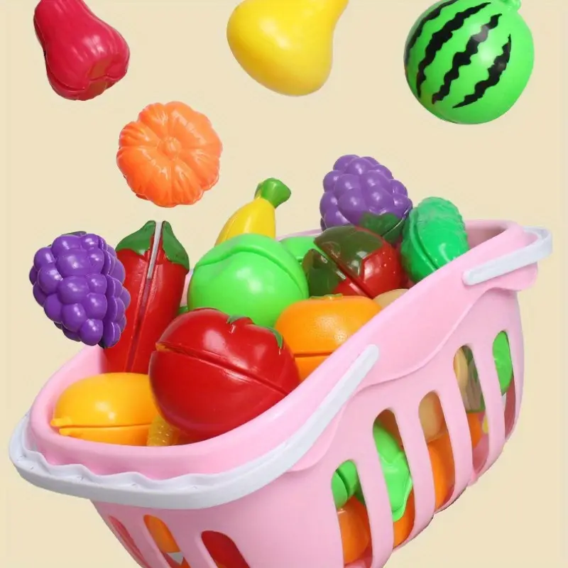 New 17pc Mini Kitchen Fruit Set Toys for Kids