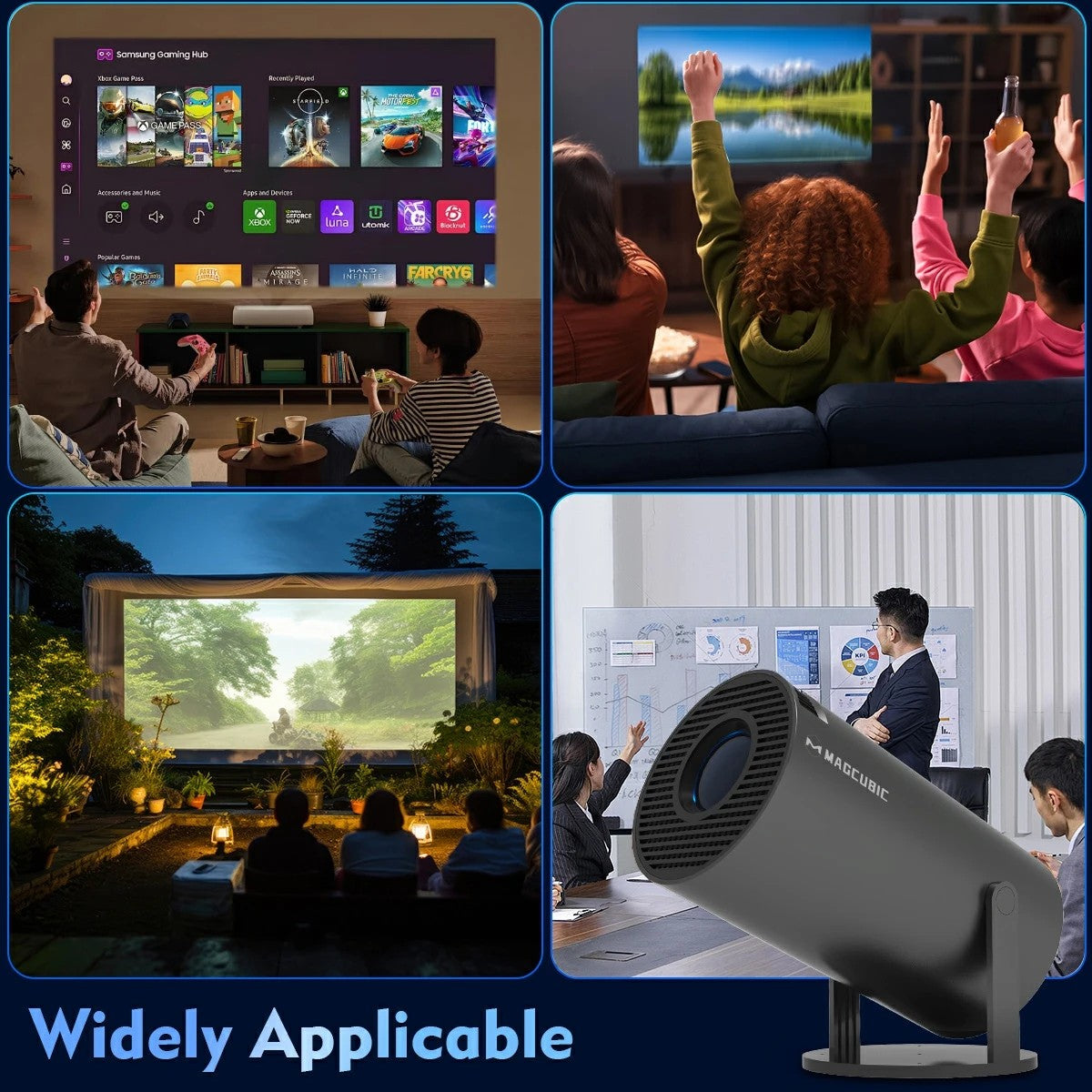 The 2026 New Portable Magcubic HY300 Pro Android 14 Mini Projector – 290 ANSI,8K HD - Univercell