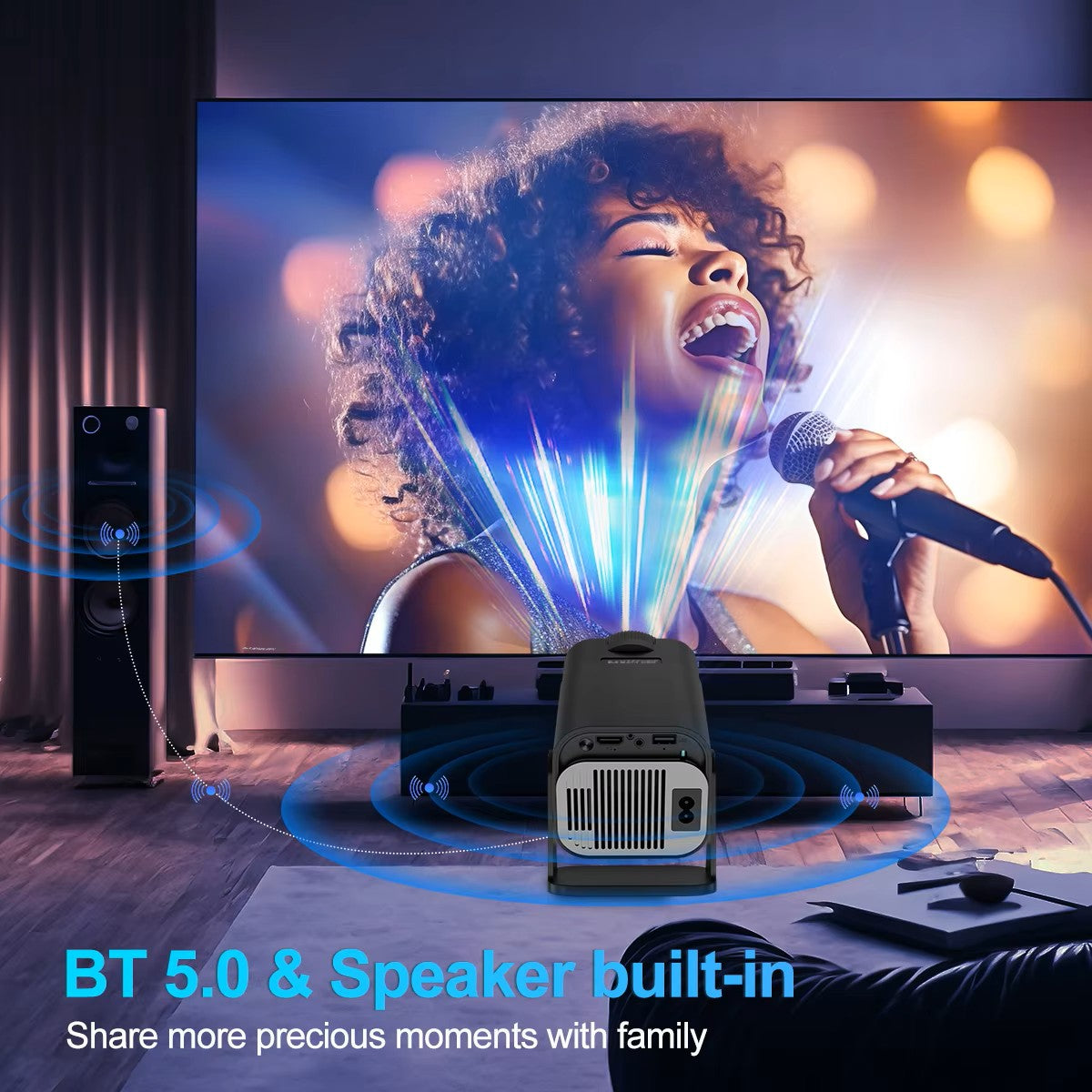 2026 Newly Upgraded Magcubic HY320 Mini 4K 720P Portable Projector 300ANSI, Android 14