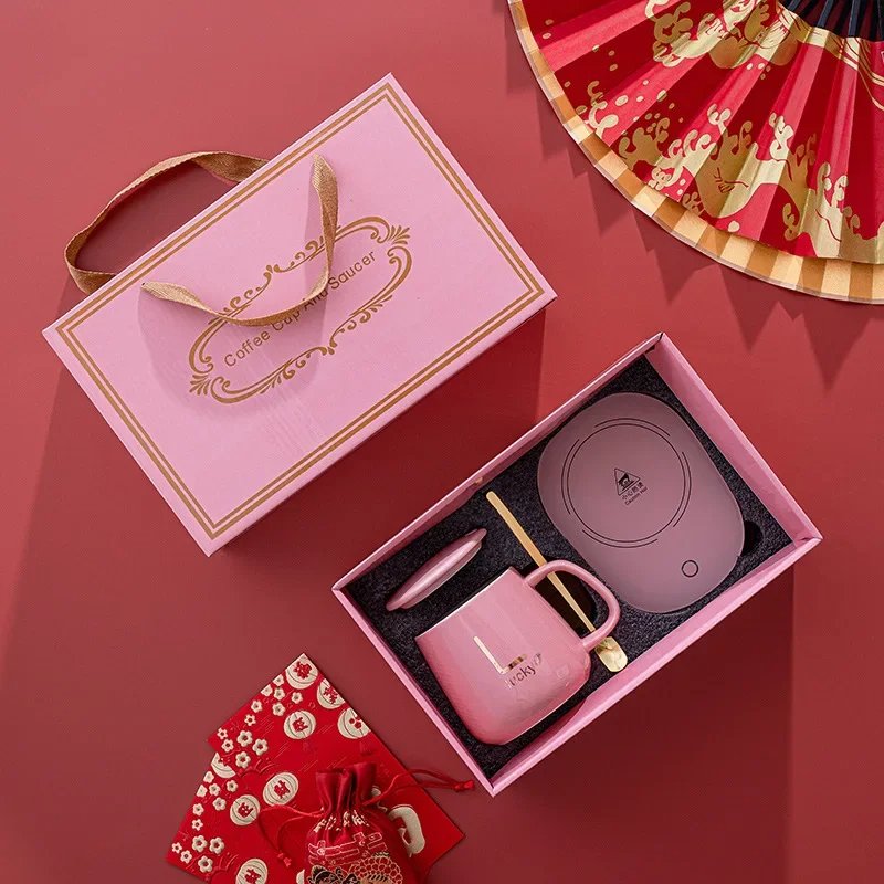 USB Ceramic Cup Mug set-Constant Temprature Cup with Heating Coaster - Univercell