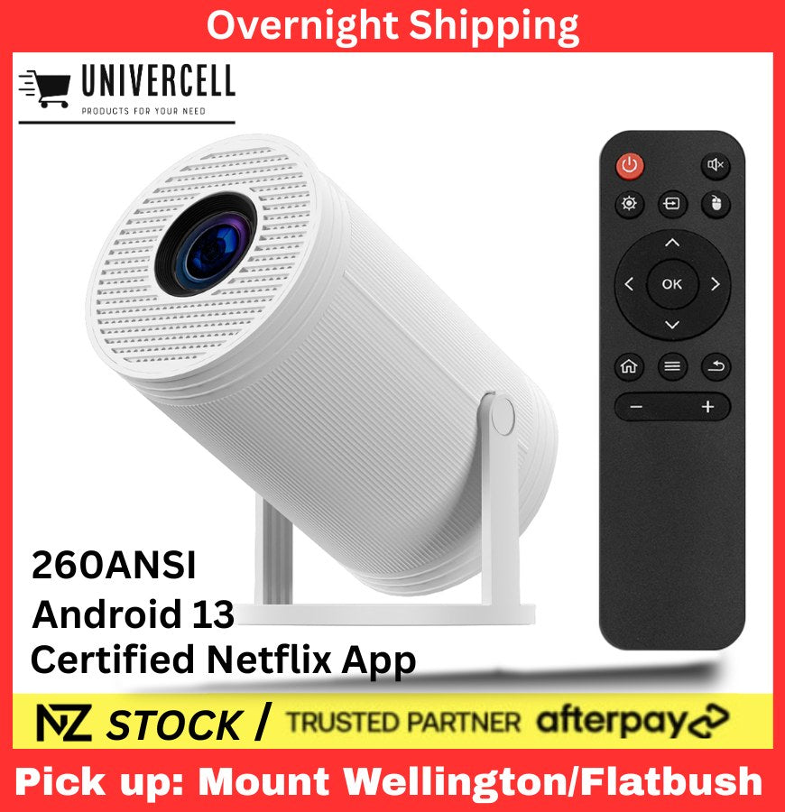 ISMARTX10S HY300 PRO 260ANSI, Android 13 Projector with Remote - Univercell