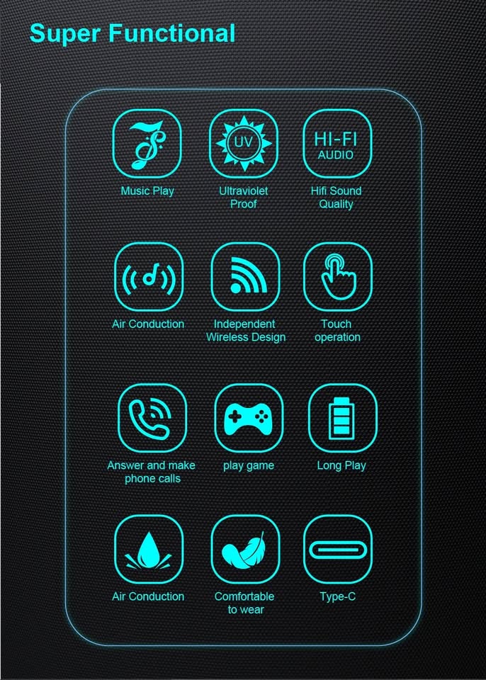 AI Smart Bluetooth Glass with Music Speaker, UV Protection - For Travel & Business - Univercell