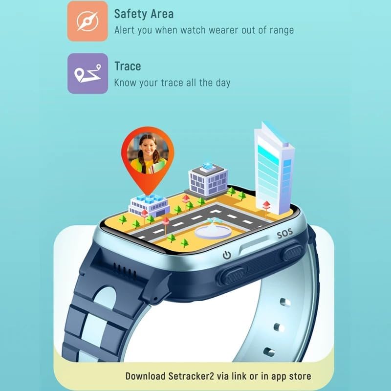 K15 Kids 4G Smartwatch Phone with GPS, Video Call & SOS – Waterproof Touchscreen Tracker - Univercell