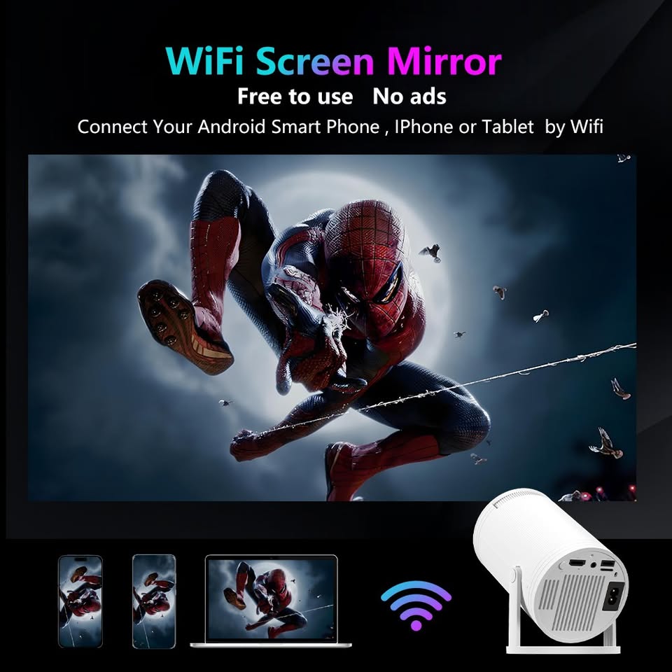 ISMARTX10S HY300 PRO 260ANSI, Android 13 Projector with Remote - Univercell