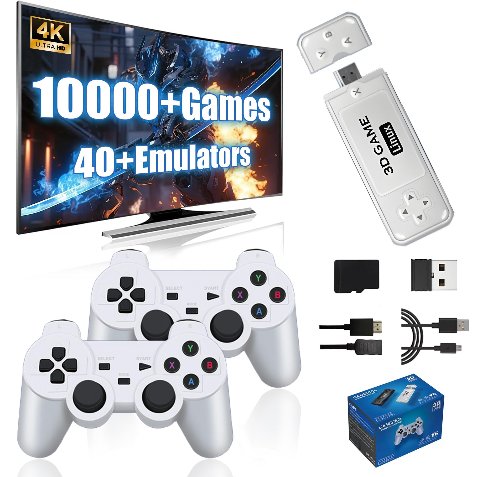 Y6 10K Games 64Gb + 2x Controllers - Univercell