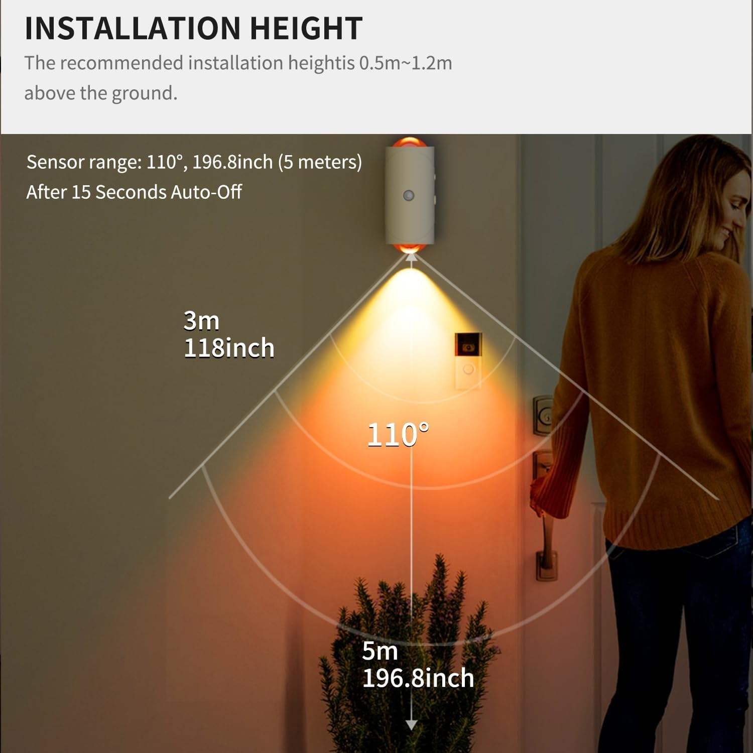 Smart Sensing RGB Atmosphere Wall Lamp – Motion Sensor Night Light