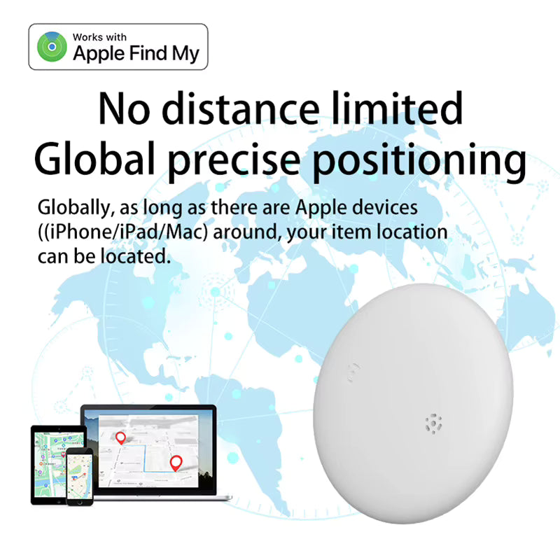 Apple Find My Compatible Wireless Smart Tracker Tag for Keys, Bags & Pets