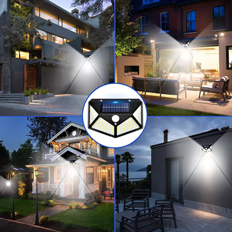 LED Solar Wall Light with PIR Motion Sensor, 600LM, Waterproof