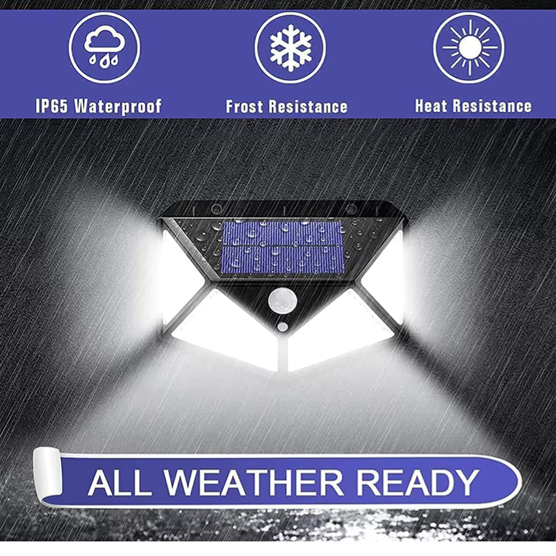 LED Solar Wall Light with PIR Motion Sensor, 600LM, Waterproof