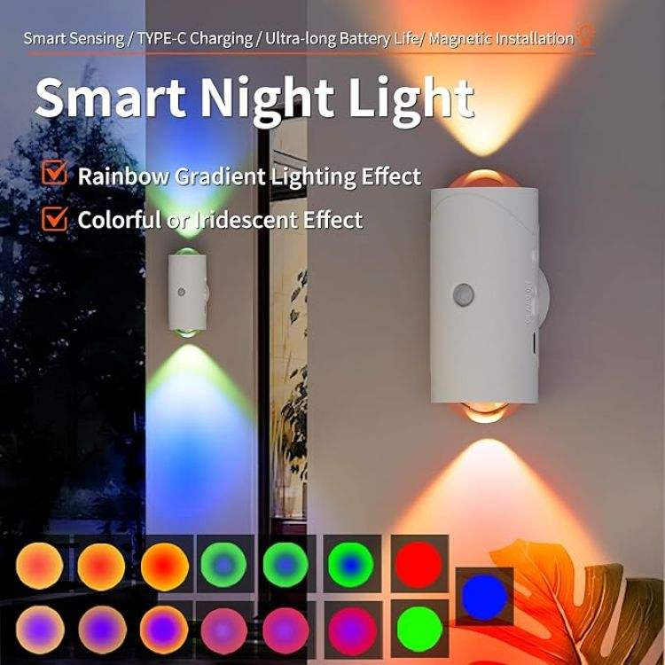 Smart Sensing RGB Atmosphere Wall Lamp – Motion Sensor Night Light