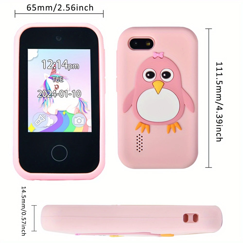 Kids Educational Toy Phone with Touchscreen, Games, Music & Parental Control - Univercell