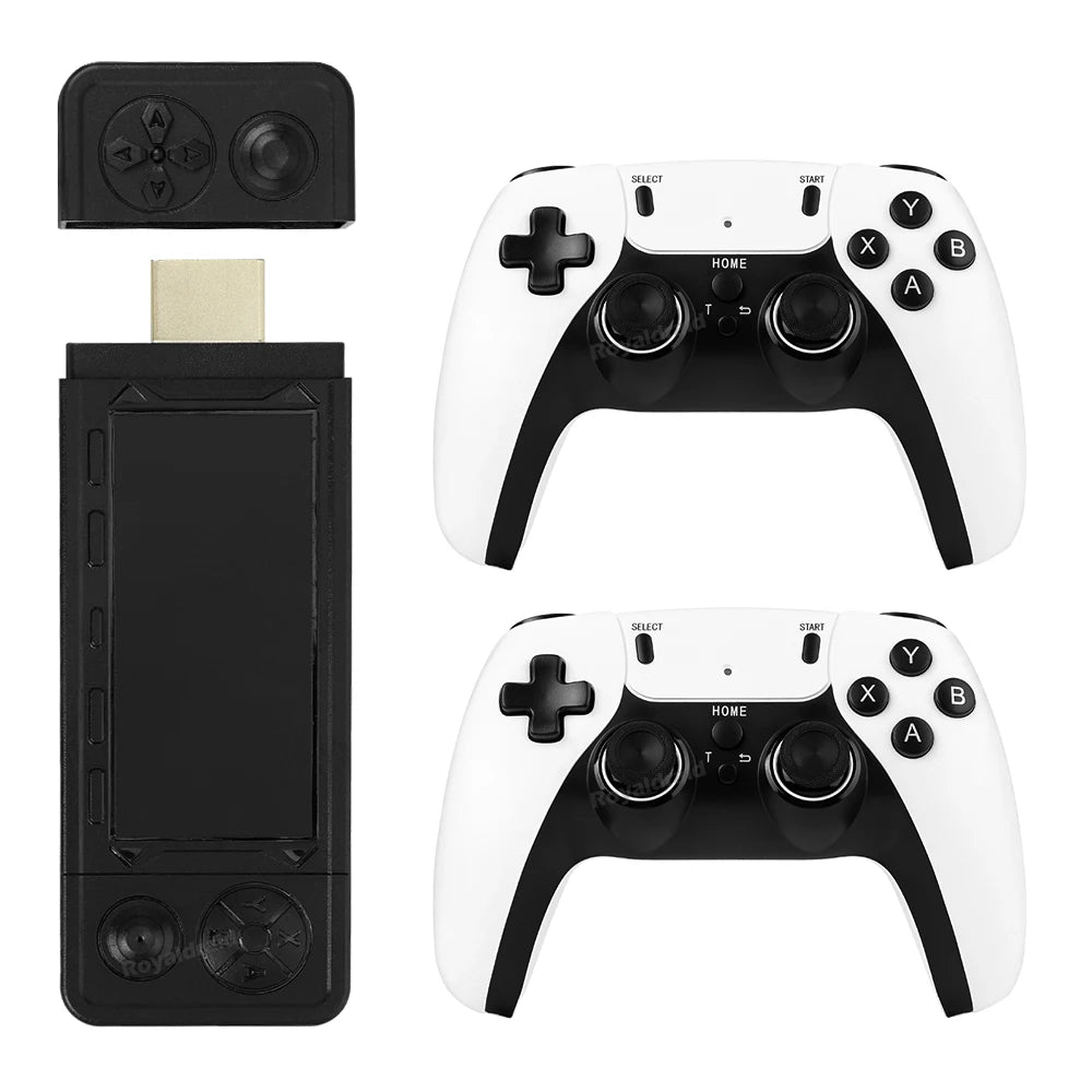 NEW 128G X9 PRO TV Video Game Console Retro Game Stick 45+ Emulator For PS1/PSP/NDS/N64 40000+ Family Games w 2.4G Dual Controll - Univercell