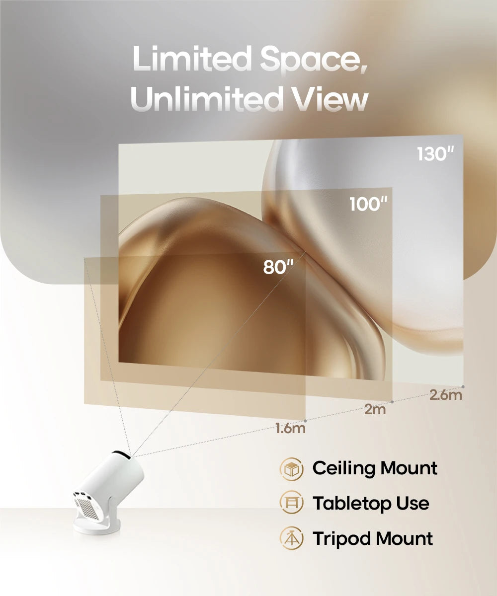 MAGCUBIC Projector HY300 PRO 4K Android 11 Dual Wifi6 290ANSI Allwinner H713 BT5.0 1080P 1280*720P Home Cinema Outdoor Projetor - Univercell