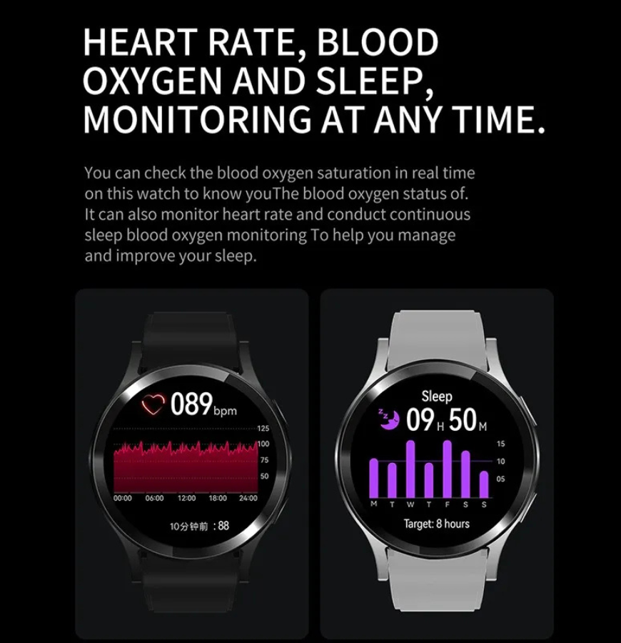 F8 Smart Watch 1.93" HD Touchscreen – Bluetooth Call, Heart Rate & Sleep Monitor, IP67 Waterproof, Multi-Sport Mode (Men & Women) - Univercell