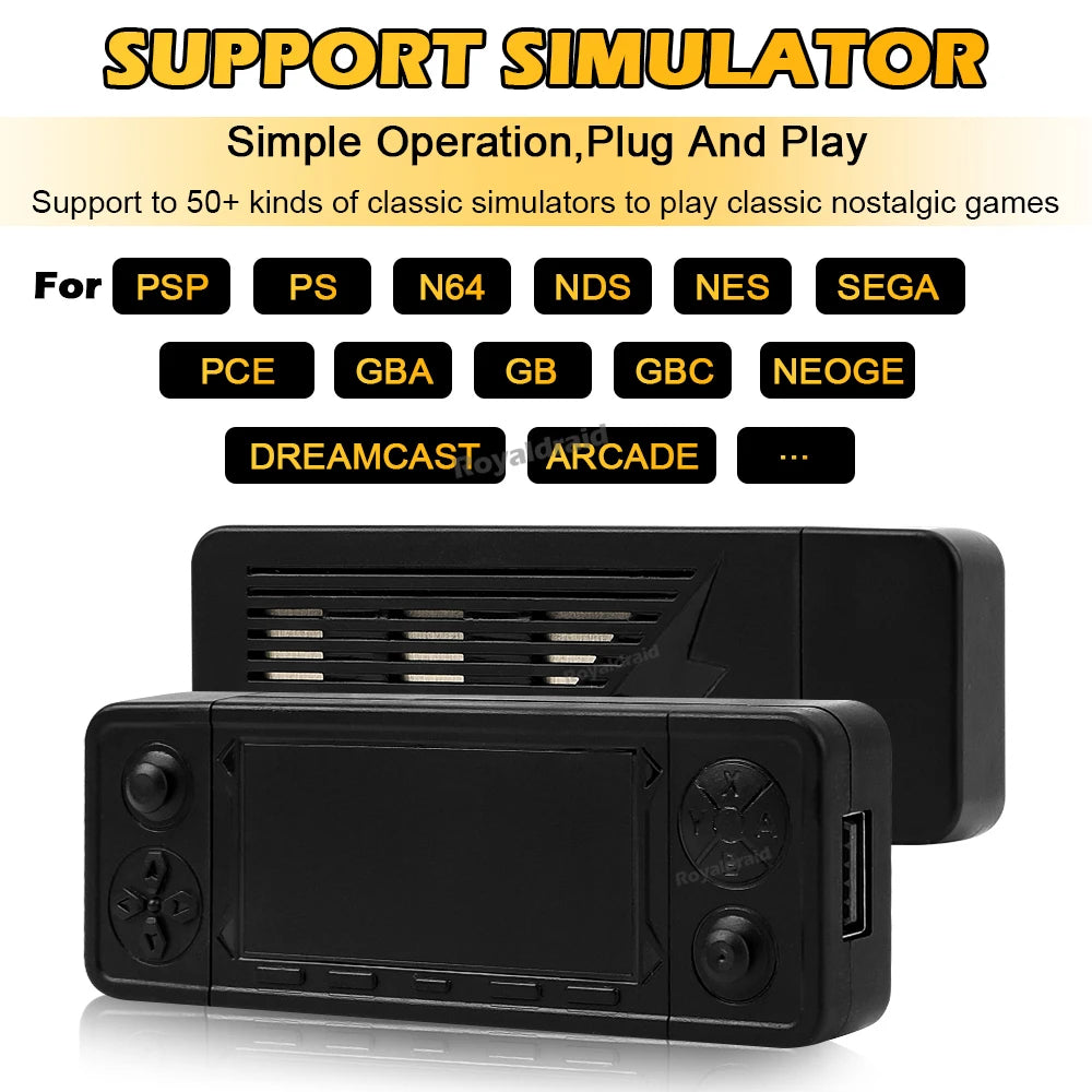 NEW 128G X9 PRO TV Video Game Console Retro Game Stick 45+ Emulator For PS1/PSP/NDS/N64 40000+ Family Games w 2.4G Dual Controll - Univercell