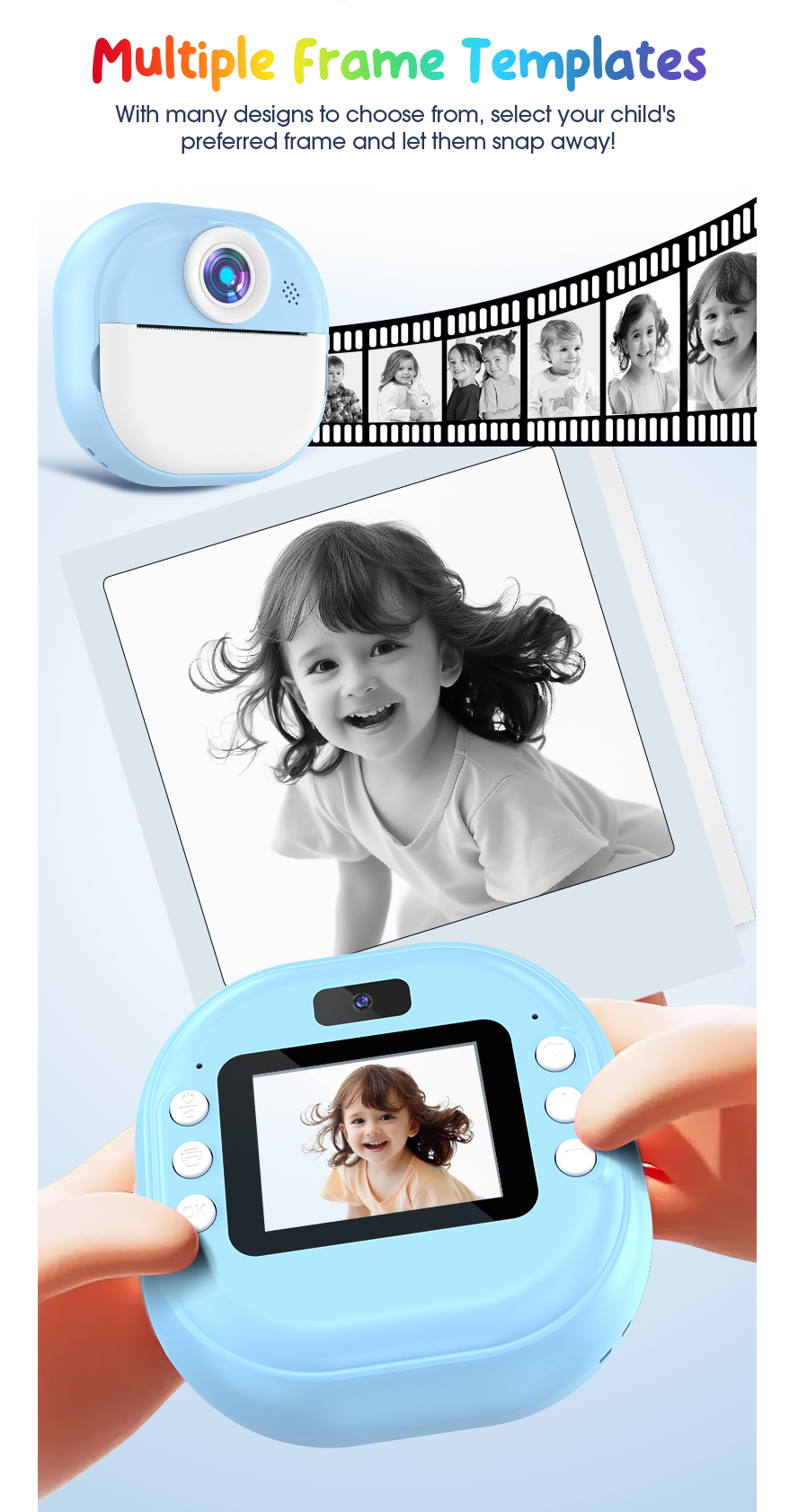 Kid's Mini Thermal Camera Digital Instant Print