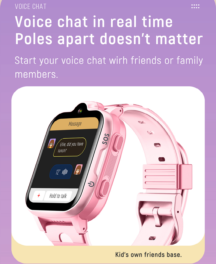 K15 Kids 4G Smartwatch Phone with GPS, Video Call & SOS – Waterproof Touchscreen Tracker - Univercell