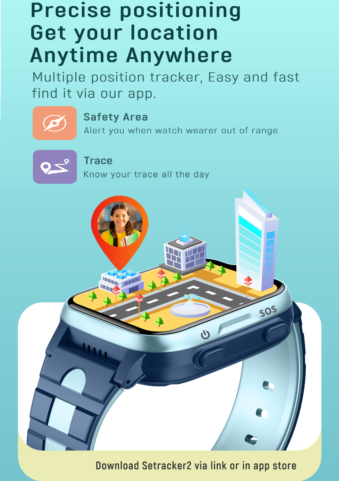 K15 Kids 4G Smartwatch Phone with GPS, Video Call & SOS – Waterproof Touchscreen Tracker - Univercell