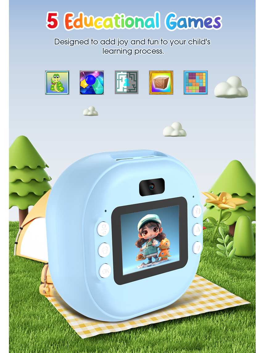 Kid's Mini Thermal Camera Digital Instant Print