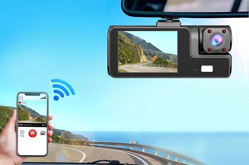 Smart Dash Cam with App Control & Real-Time Viewing for Safe Driving - Univercell