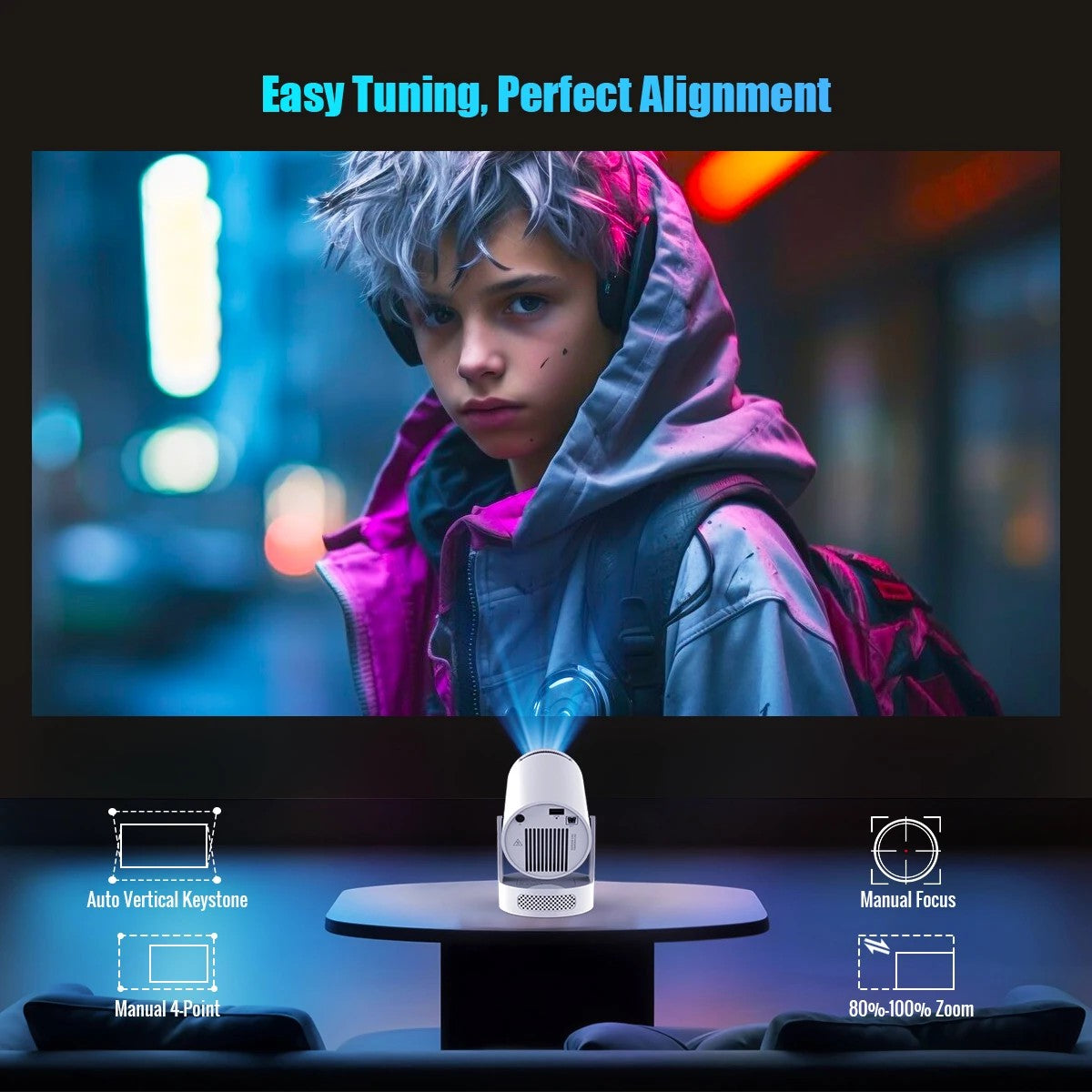 New 2026 Upgraded Magcubic  8K HY300 Pro+, Projector 290 ANSI Android 14, 40% Higher Brightness