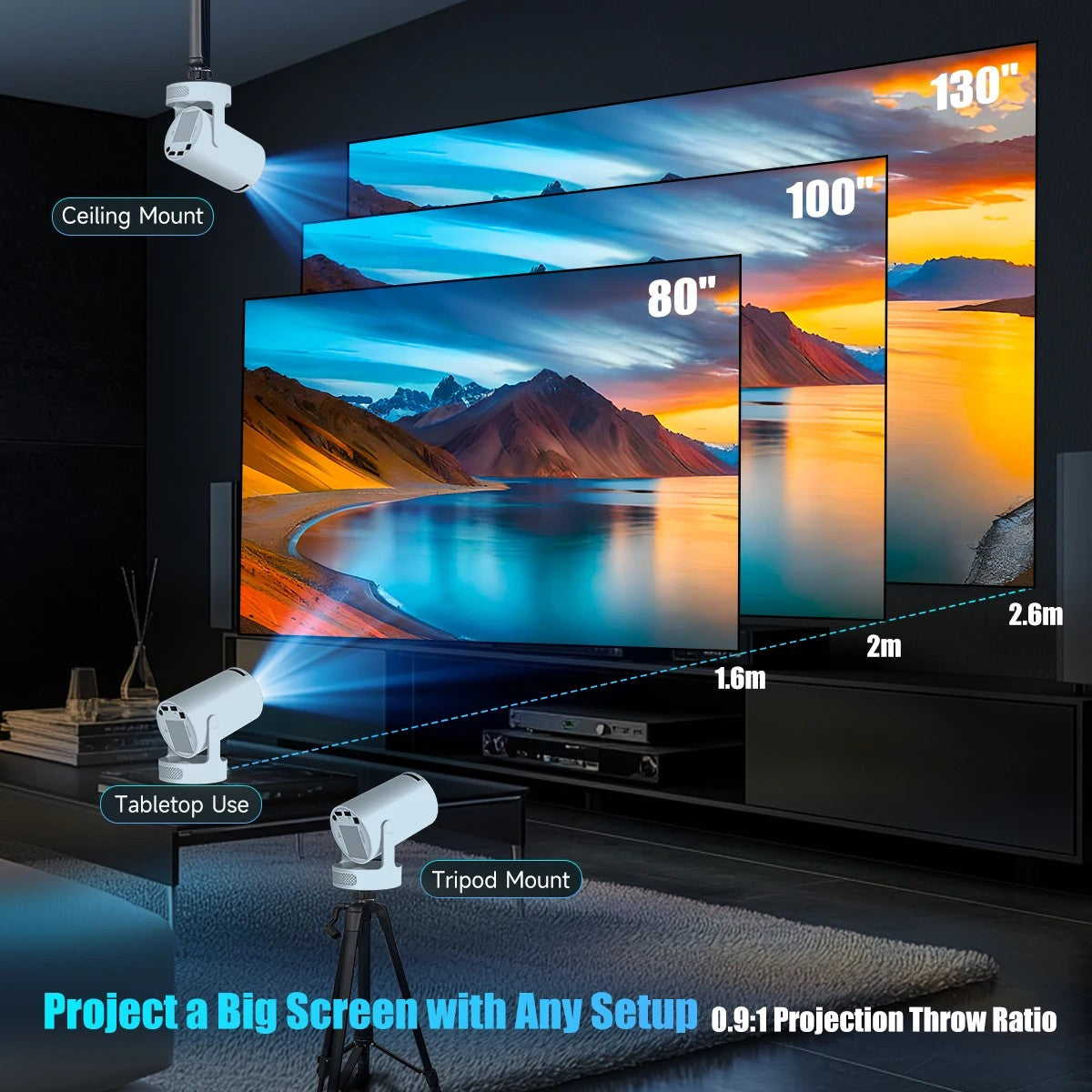 New 2026 Upgraded Magcubic  8K HY300 Pro+, Projector 290 ANSI Android 14, 40% Higher Brightness