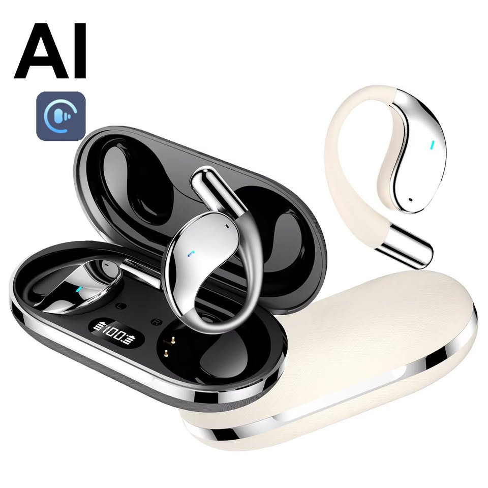 YYK-Q39 AI Earphones, Bluetooth 5.4 Sports Headset with Noise Cancelling Earbuds